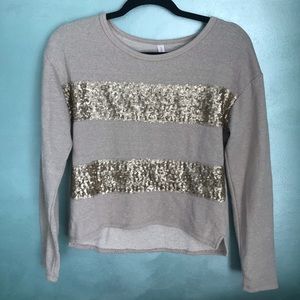 Striped Sparkle Sweater